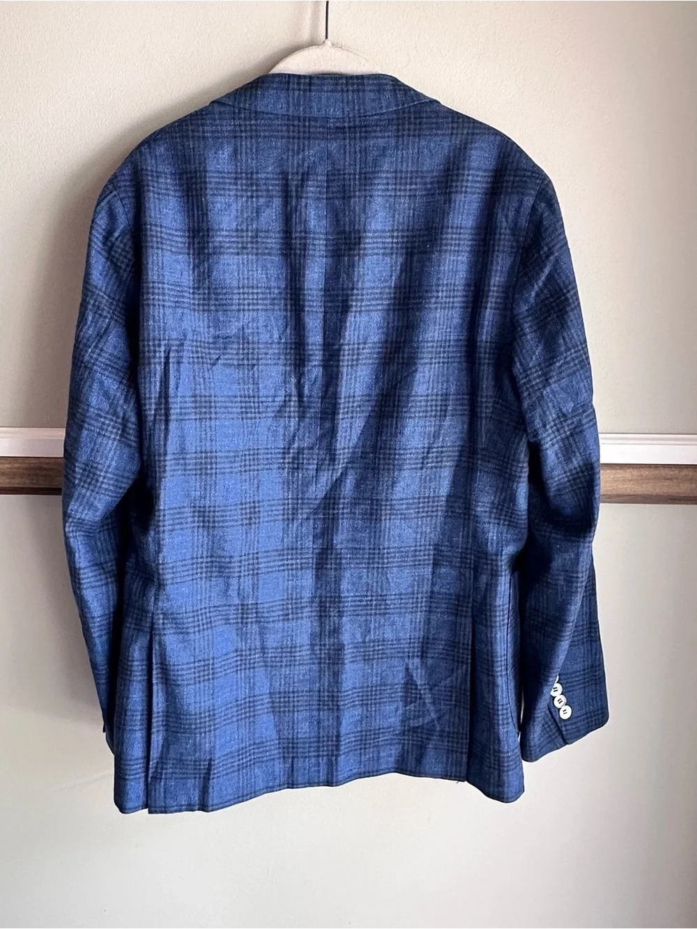 Abito Sartoriale Carlo Barbera 100% Wool Semi-Constructed Plaid blazer​